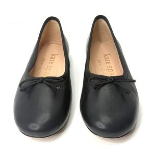 kate spade new york Women's Honey Slip On Flats Black Size 6.5B NWOT